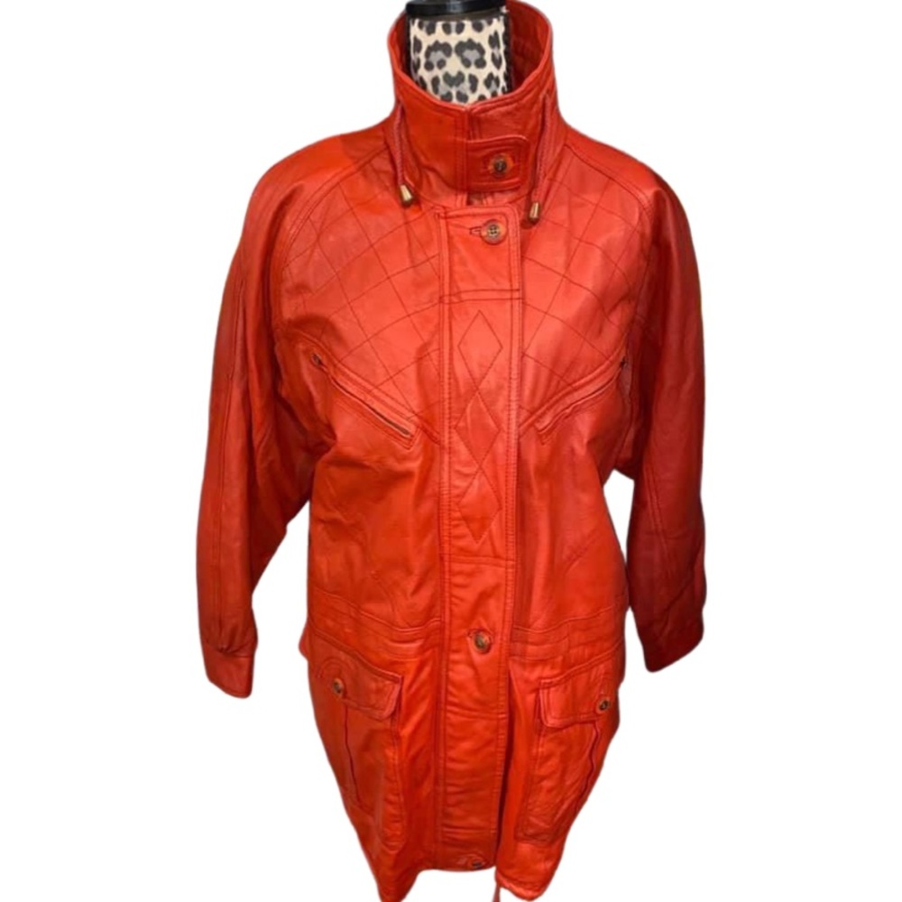 Vintage Otello Pelle Leather Coat